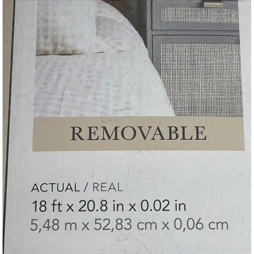 NIB AR Peel&stick Wallpaper Orleans Blue 18ftX20.8in Removable